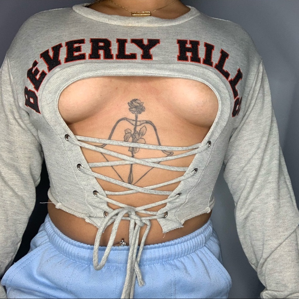 Cropped hoodie